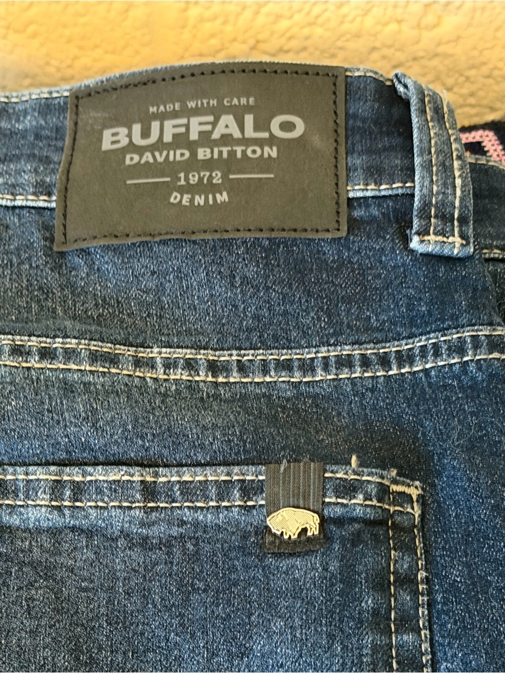 Buffalo David Bitton Men's Blue Straight Denim Jeans 42x30